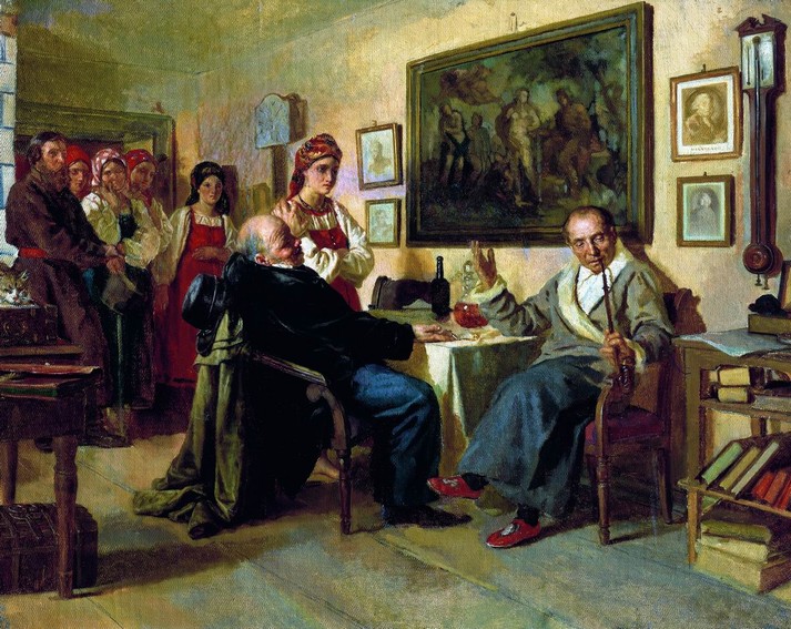 Торг. Сцена из крепостного быта, 1866