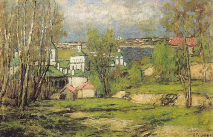 Вид Москвы с Воробьевых гор, 1936