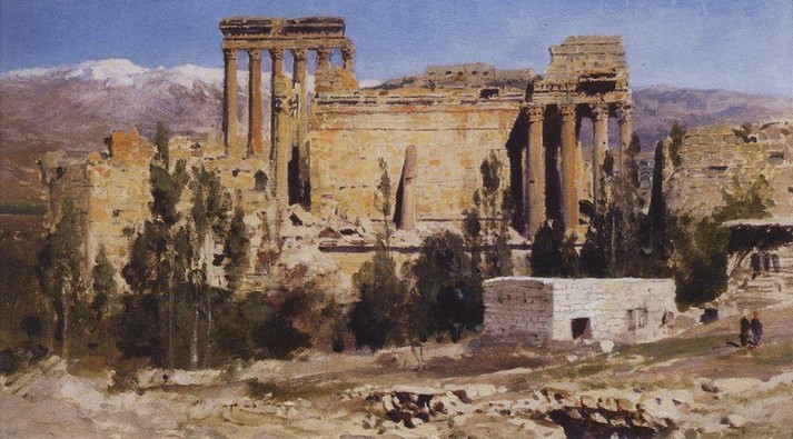 Баальбек. Храм Юпитера, 1882