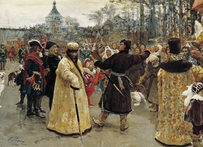 Приезд царей Петра и Иоанна, 1885