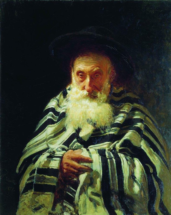 Еврей на молитве, 1875