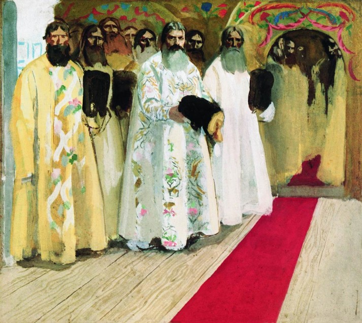 Ожидают выход царя, 1903