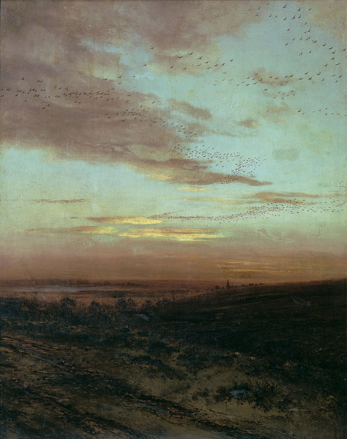 Вечер. Перелет птиц, 1874
