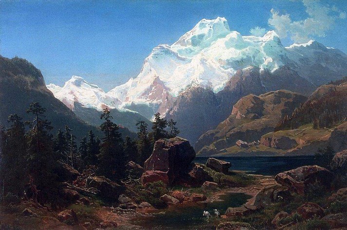 Швейцарский вид, 1862