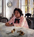 Девочка с персиками (Портрет В. С. Мамонтовой)