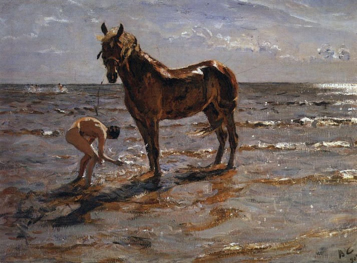 Купание лошади, 1905