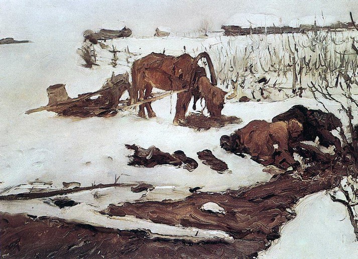 Полосканье белья (На речке), 1901