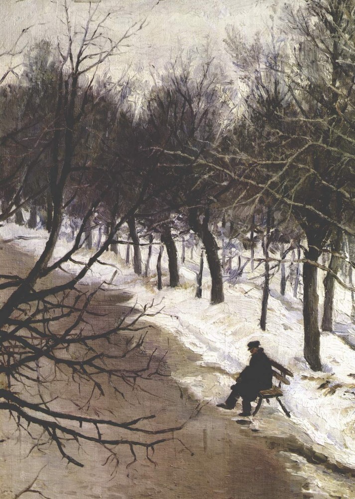 Зубовский бульвар зимою, 1885-1887