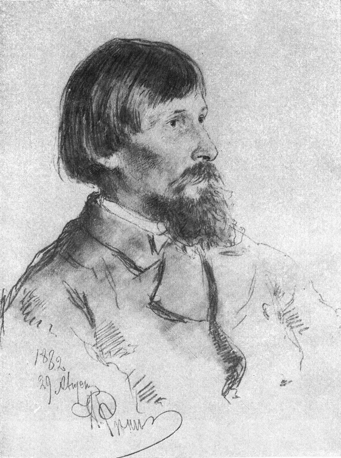 21. Портрет В.М. Васнецова. 1882