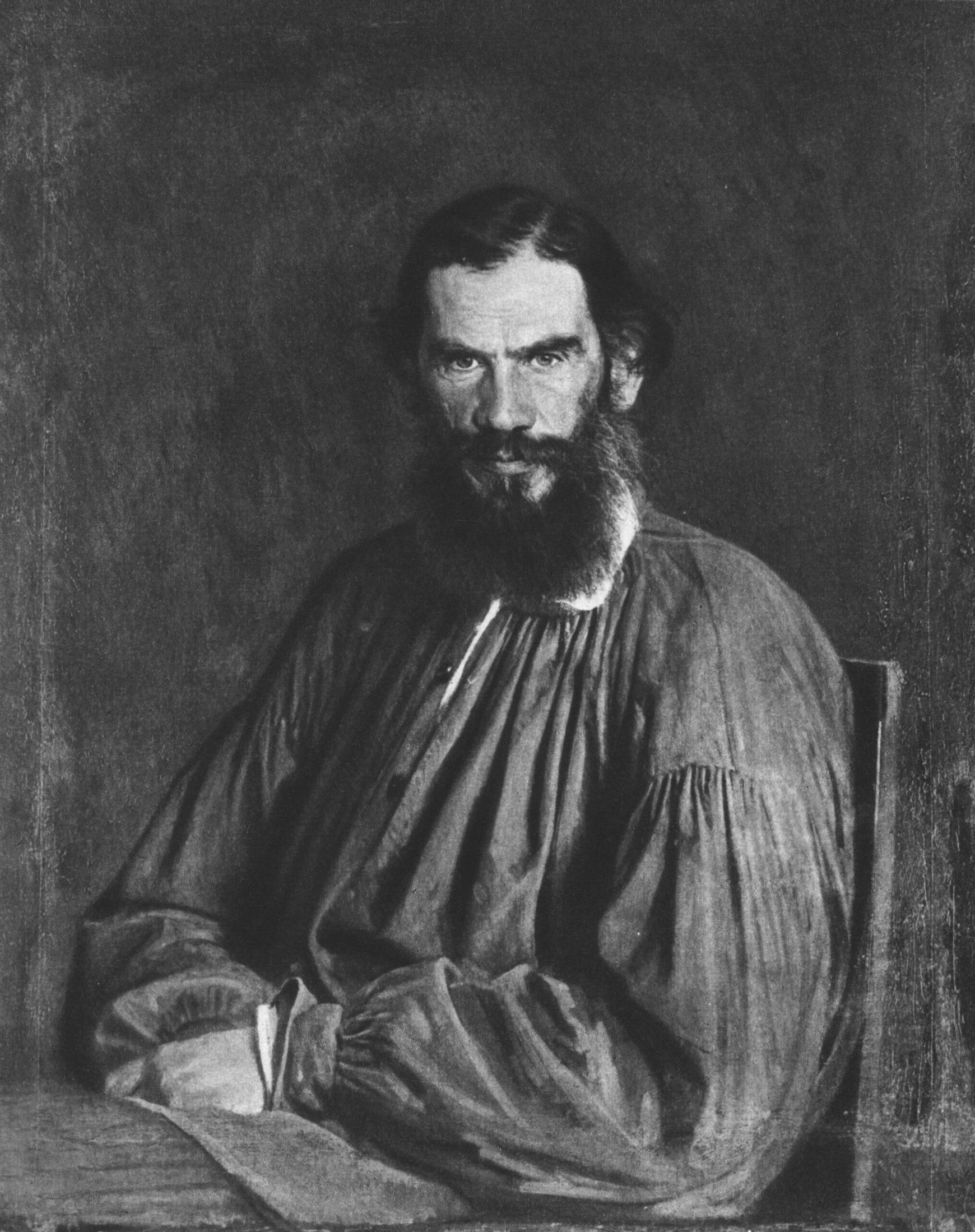И.Н. Крамской. Портрет Льва Николаевича Толстого
