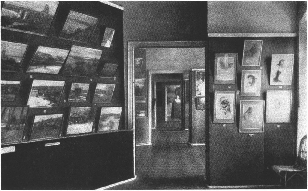 Залы IX выставки «Союза русских художников» в Петербурге. 1912