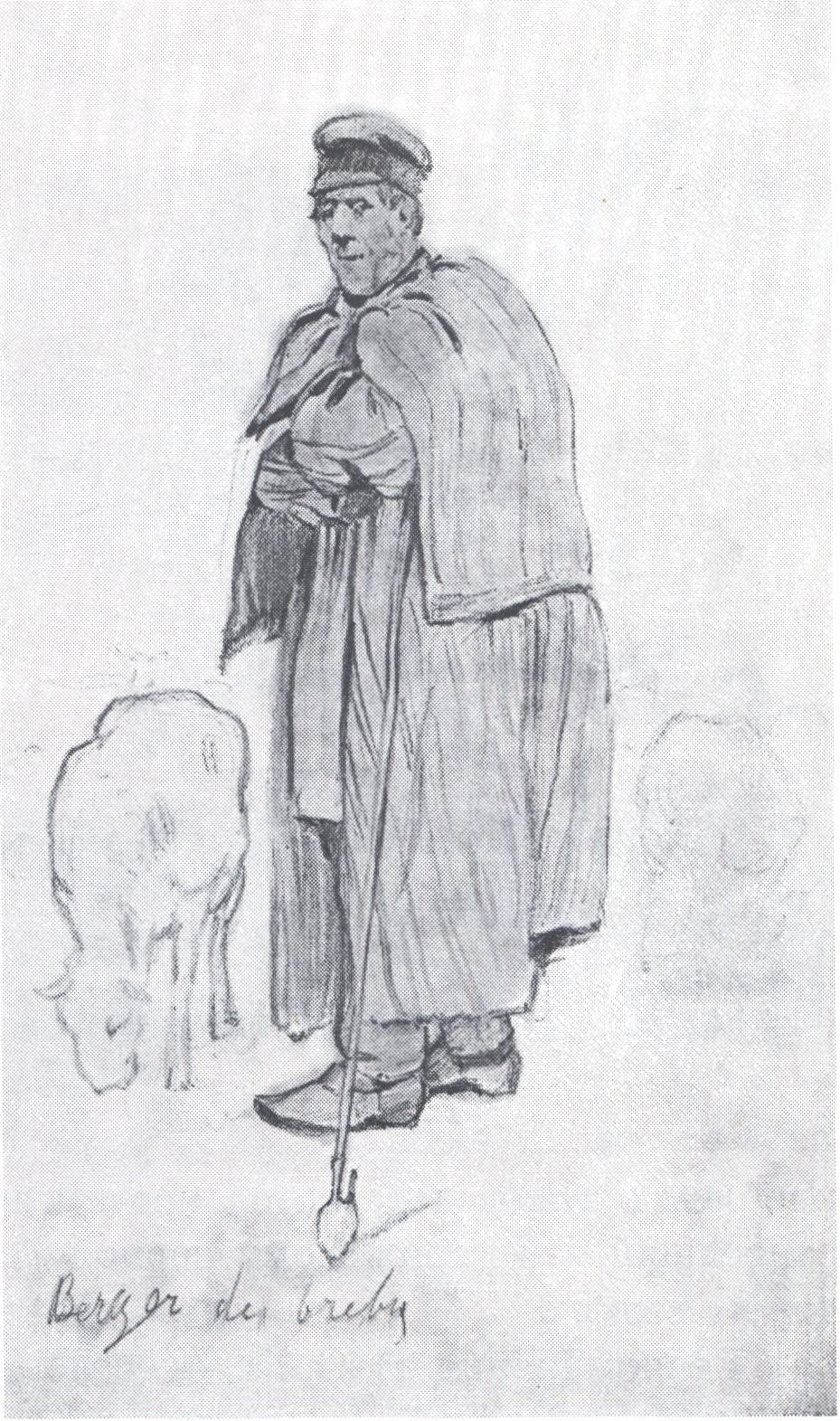 Пастух овец. 1876. Рисунок