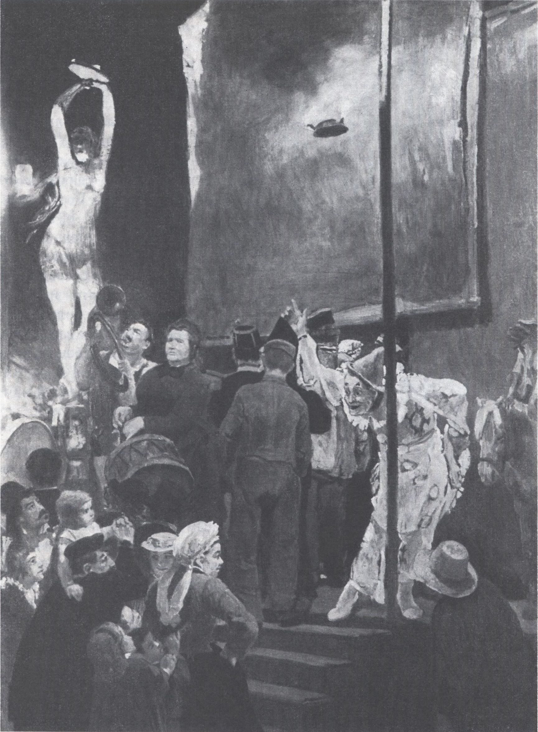 Акробаты (на празднике в окрестностях Парижа). Первый вариант картины. 1876