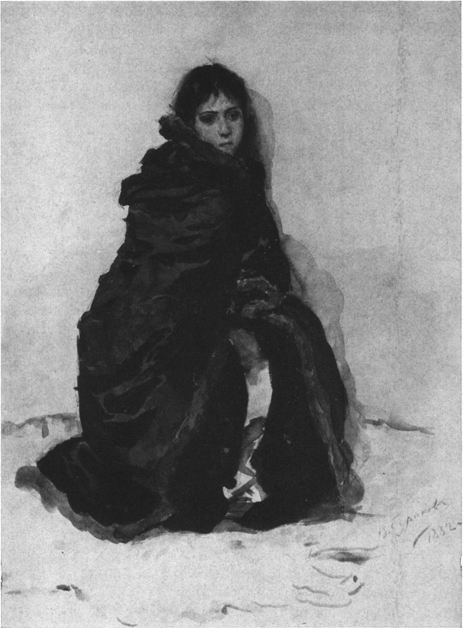 Старшая дочь Меншикова Мария. Этюд. 1882
