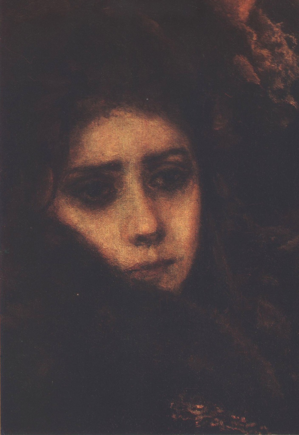 Старшая дочь Меншикова Мария. Фрагмент картины