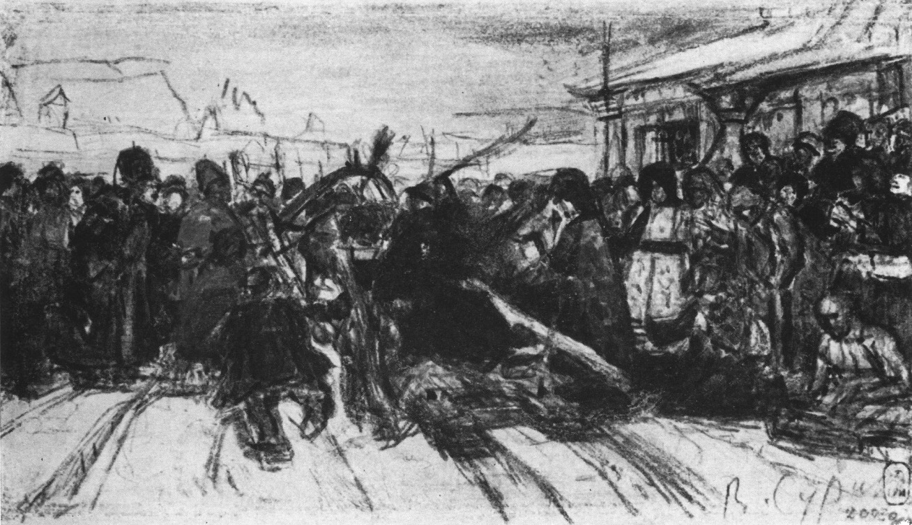 Эскиз картины. 1885