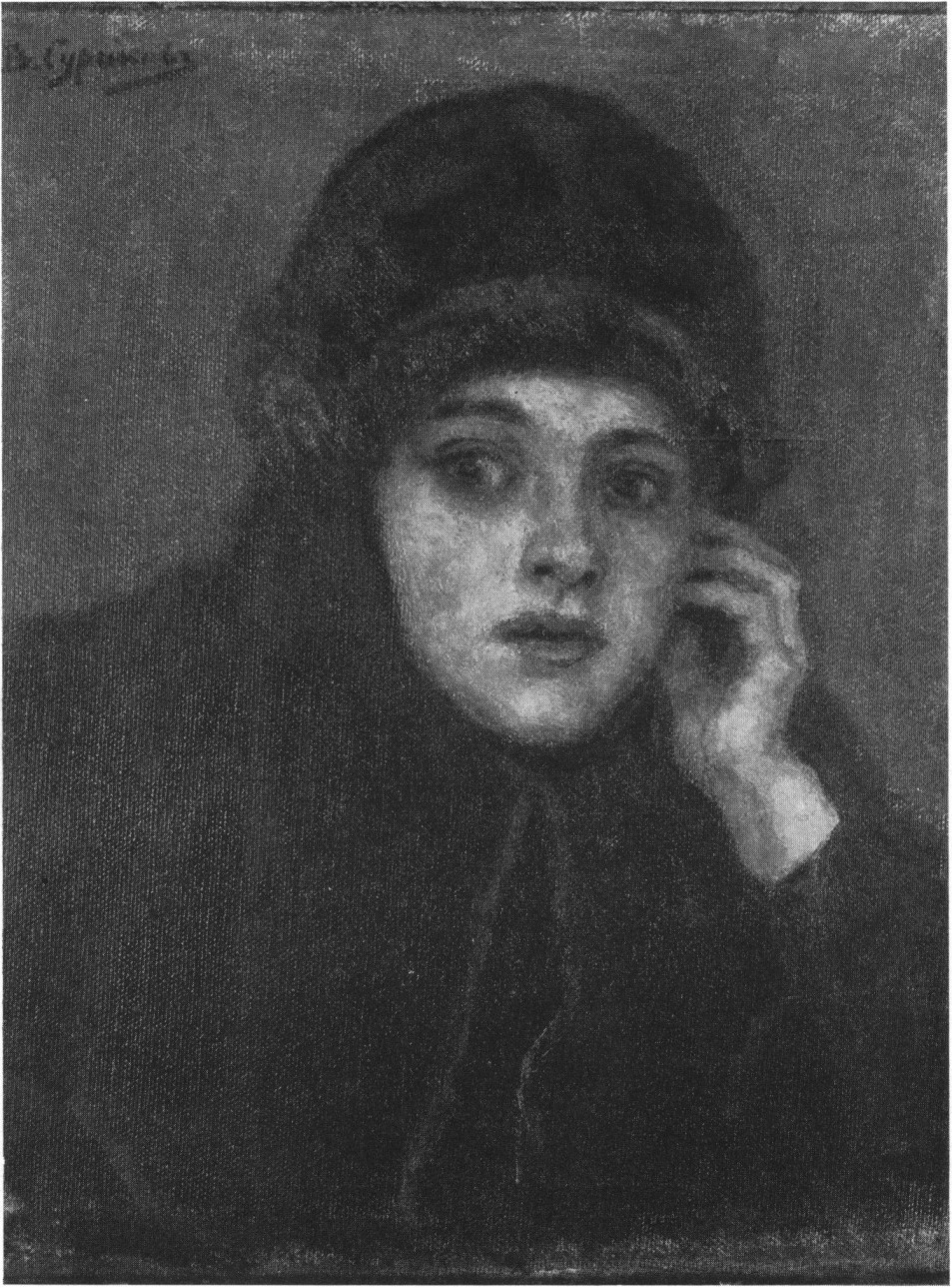 Голова монашенки. Этюд. 1884—1885