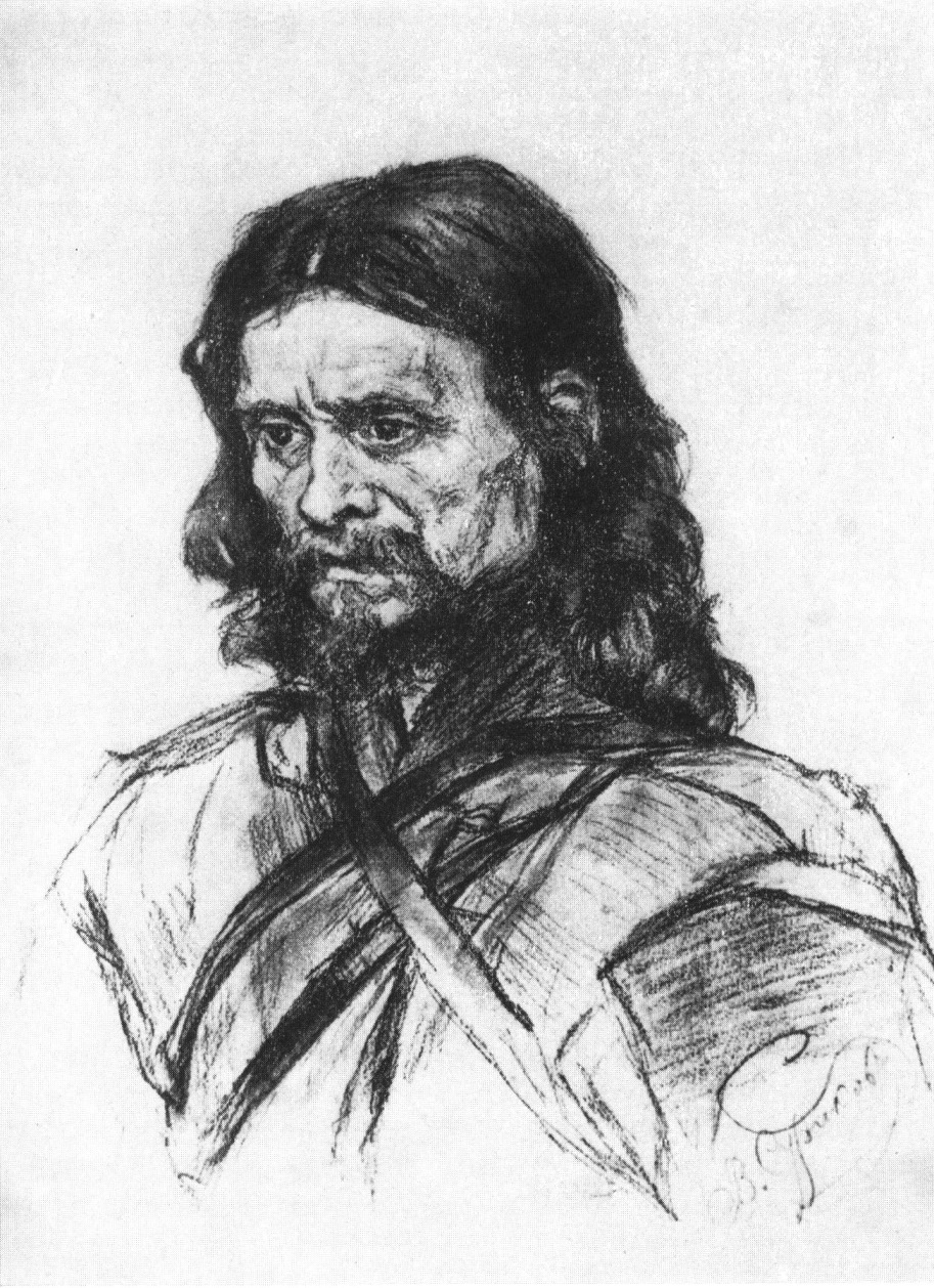 Странник. Этюд. 1883—1885