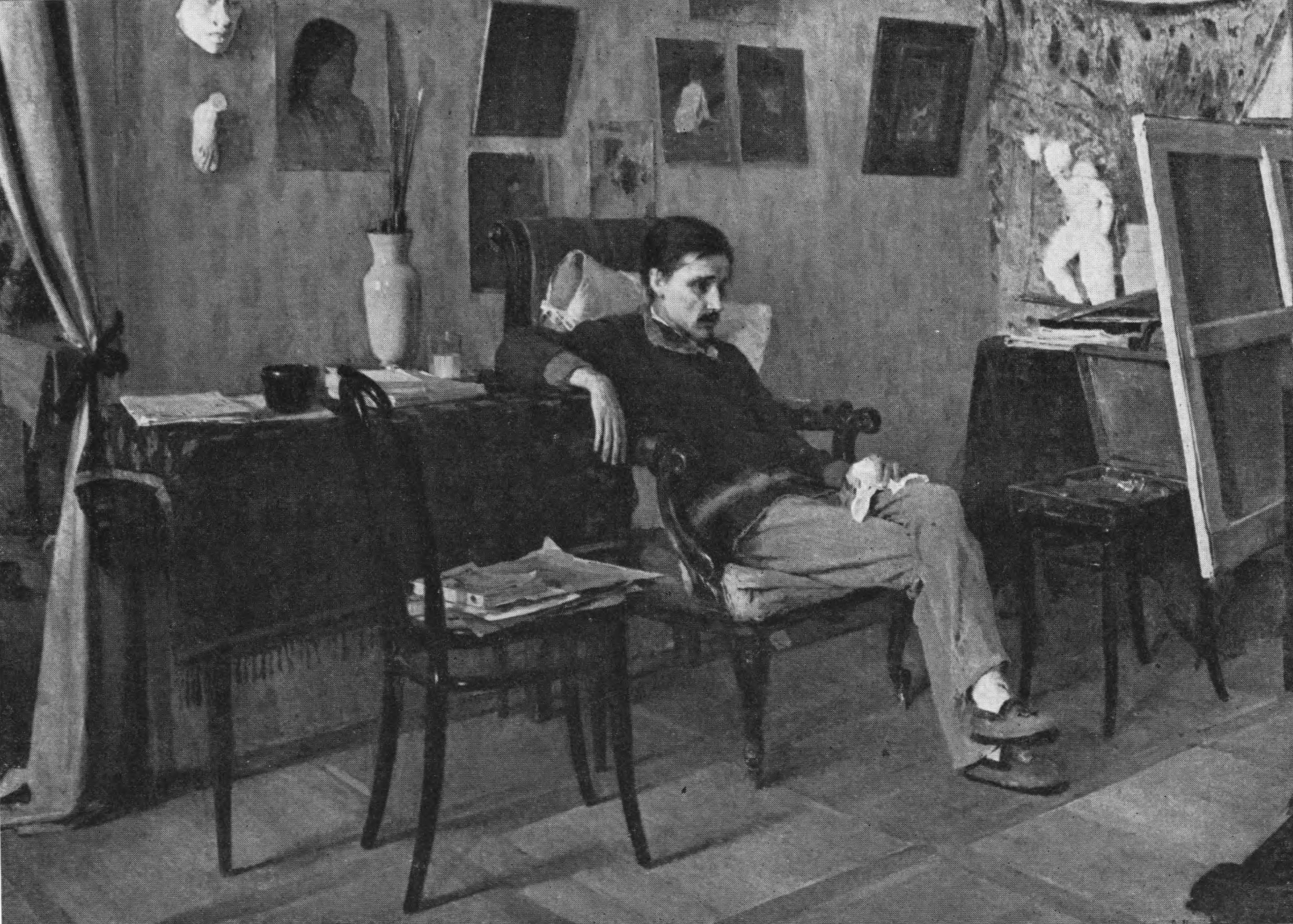 А.М. Корин. Больной художник. 1892