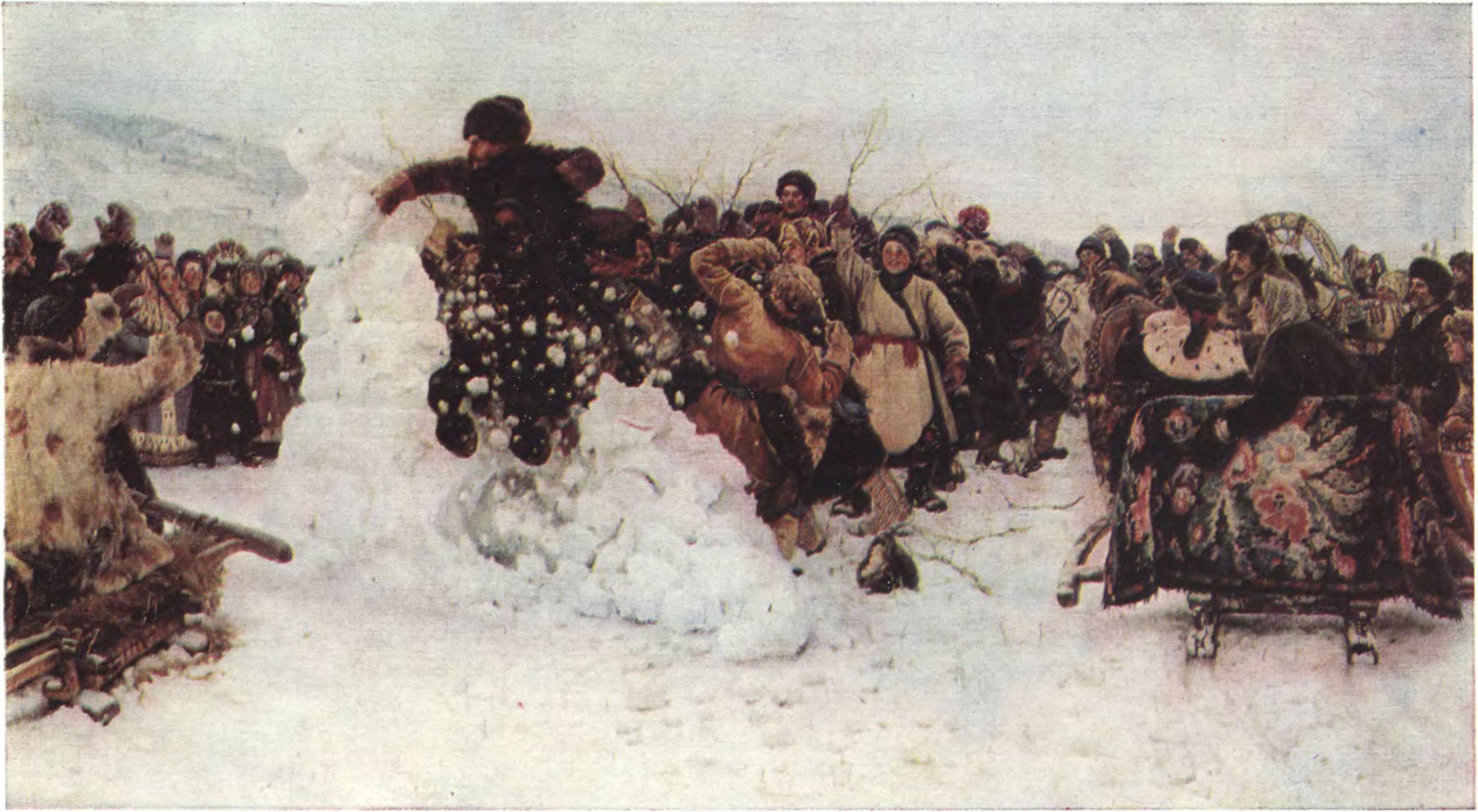 В.И. Суриков. Взятие снежного городка. 1891