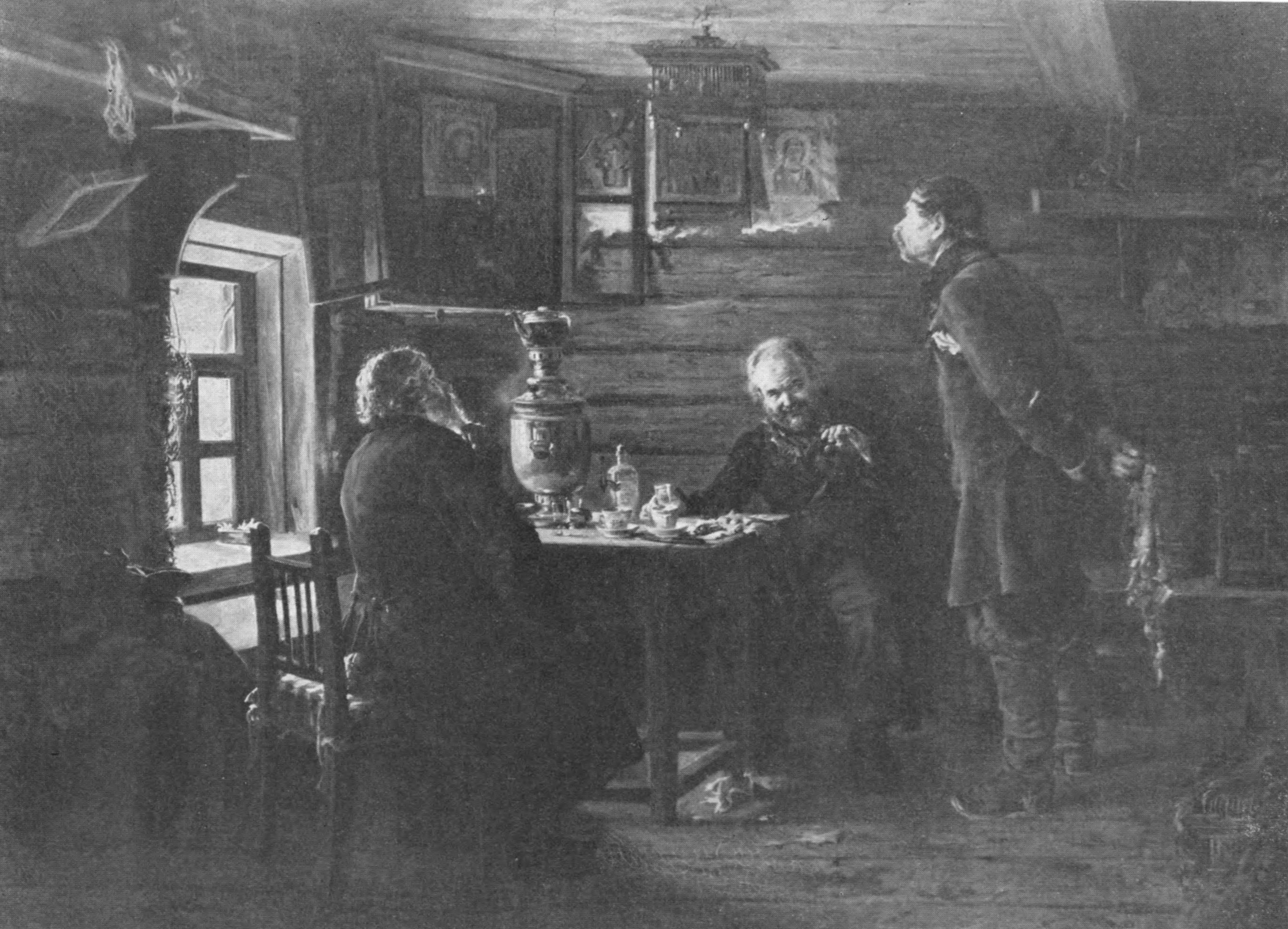 В.Е. Маковский. Любители соловьев. 1872—1873