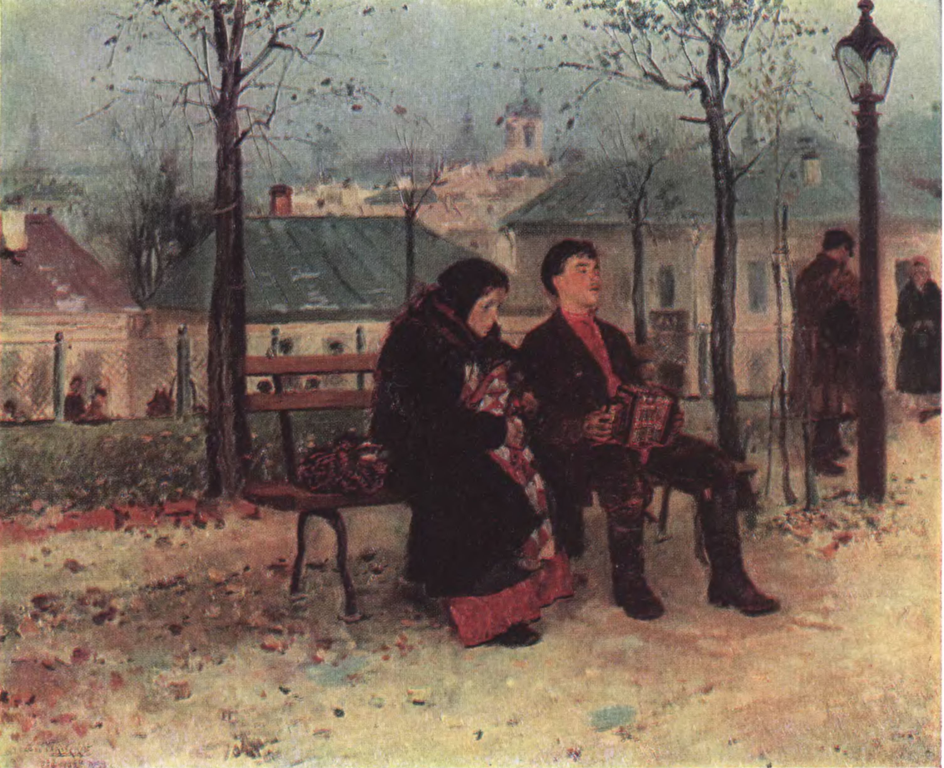 В.Е. Маковский. На бульваре. 1886—1887