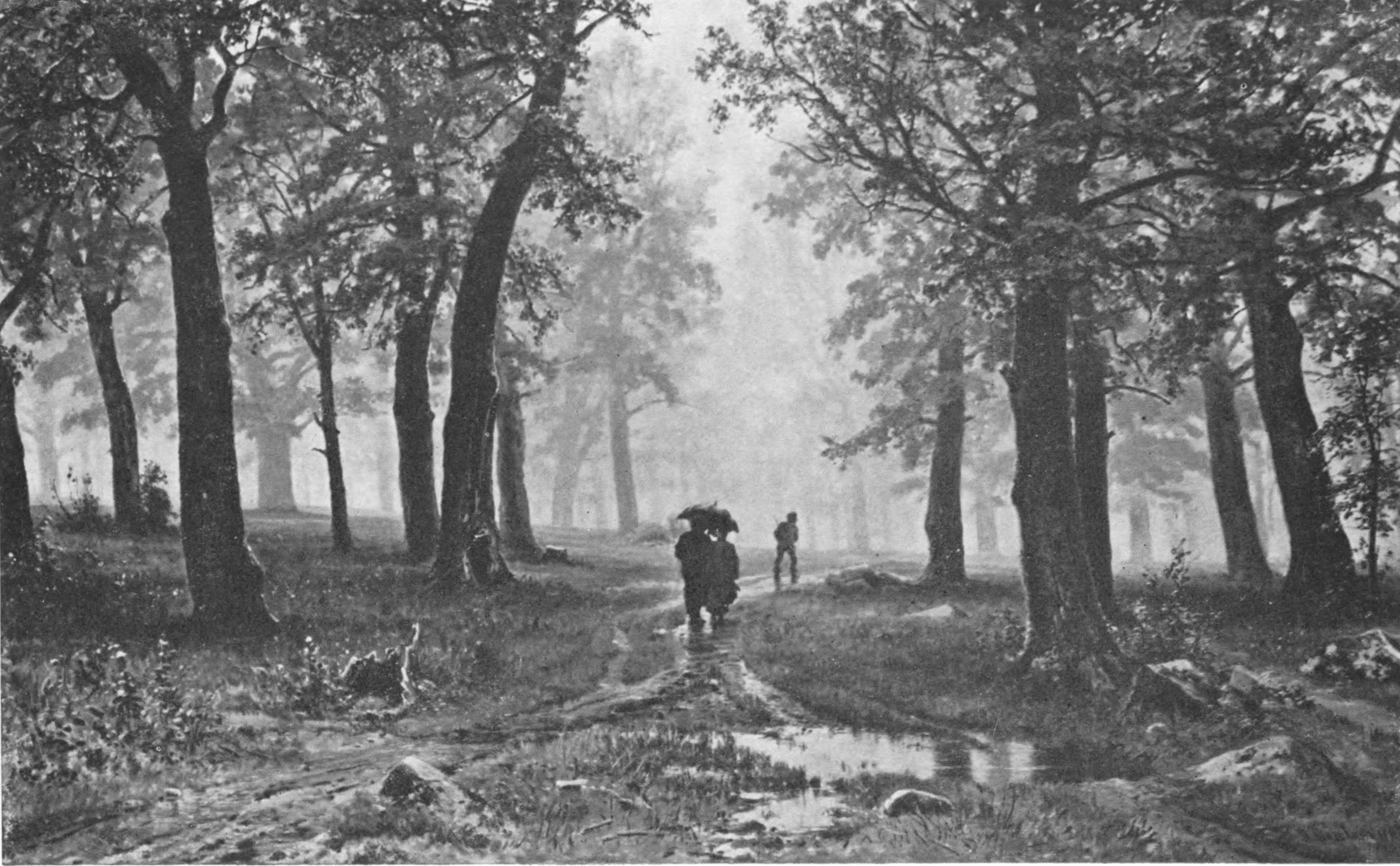 И.И. Шишкин. Дождь в дубовом лесу. 1891