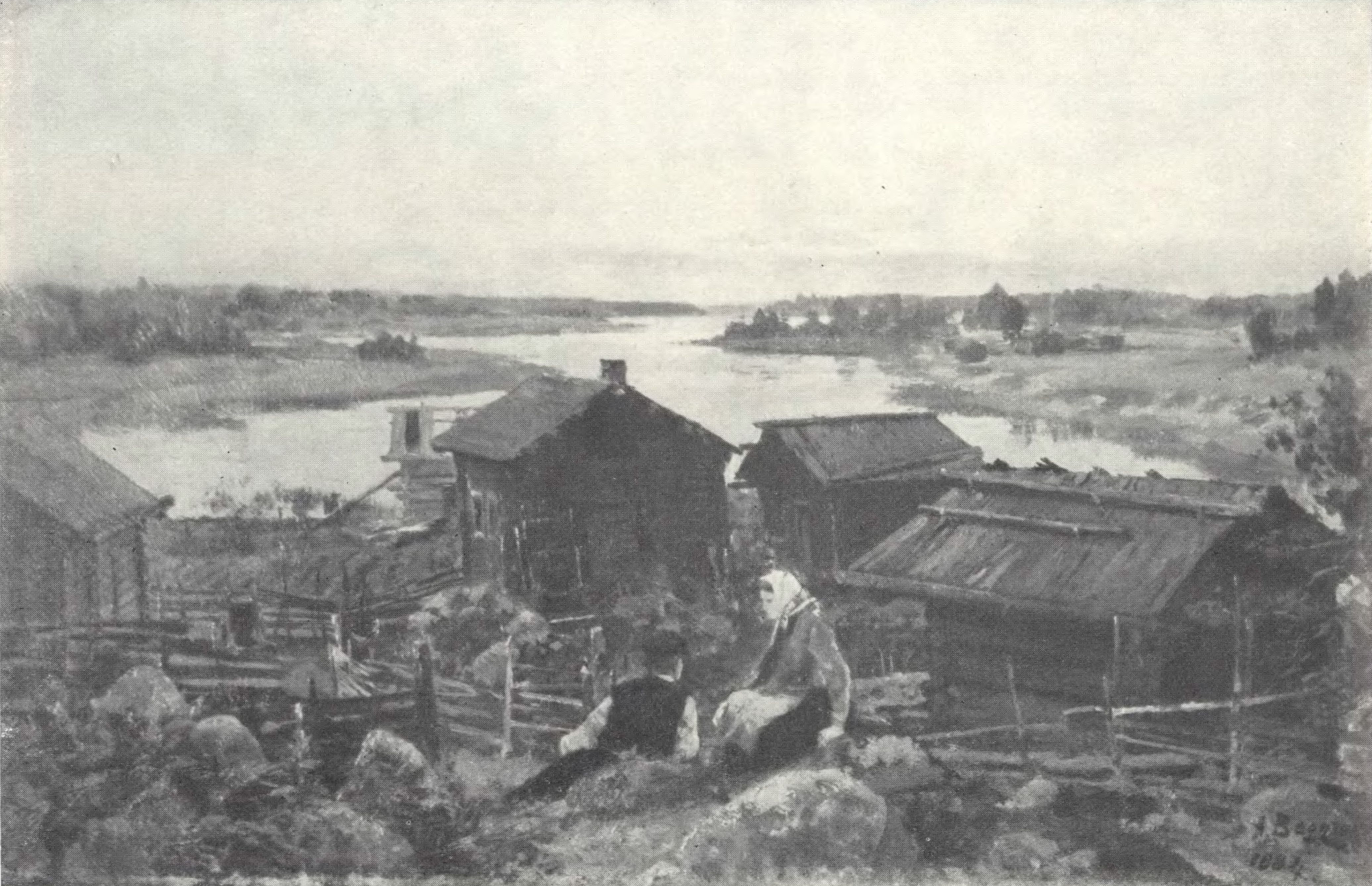 А.К. Беггров. Финляндия. Хутор у реки Миня-йоки. 1884
