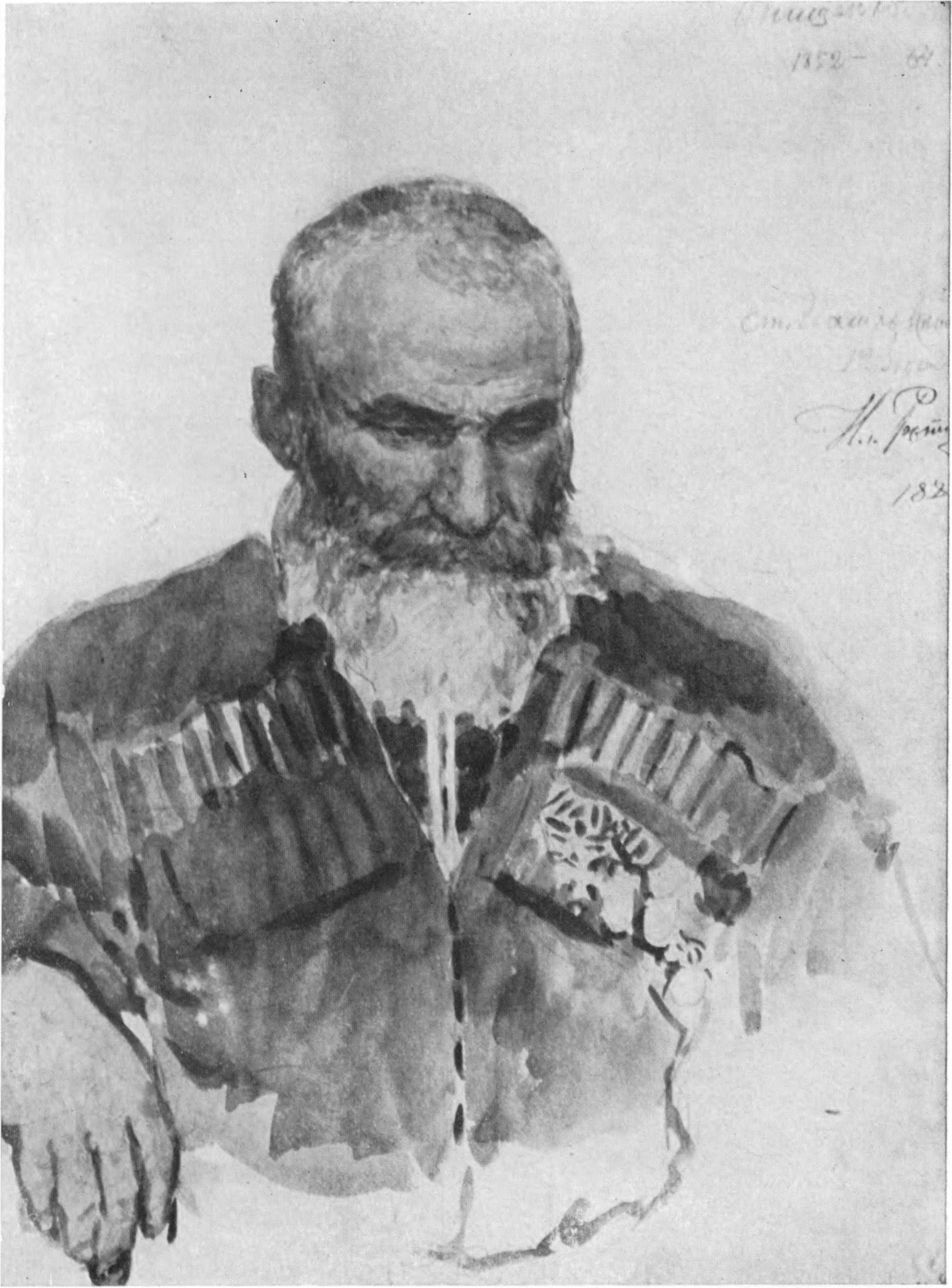 И.Е. Репин. Казак Д.И. Онищенко. 1881