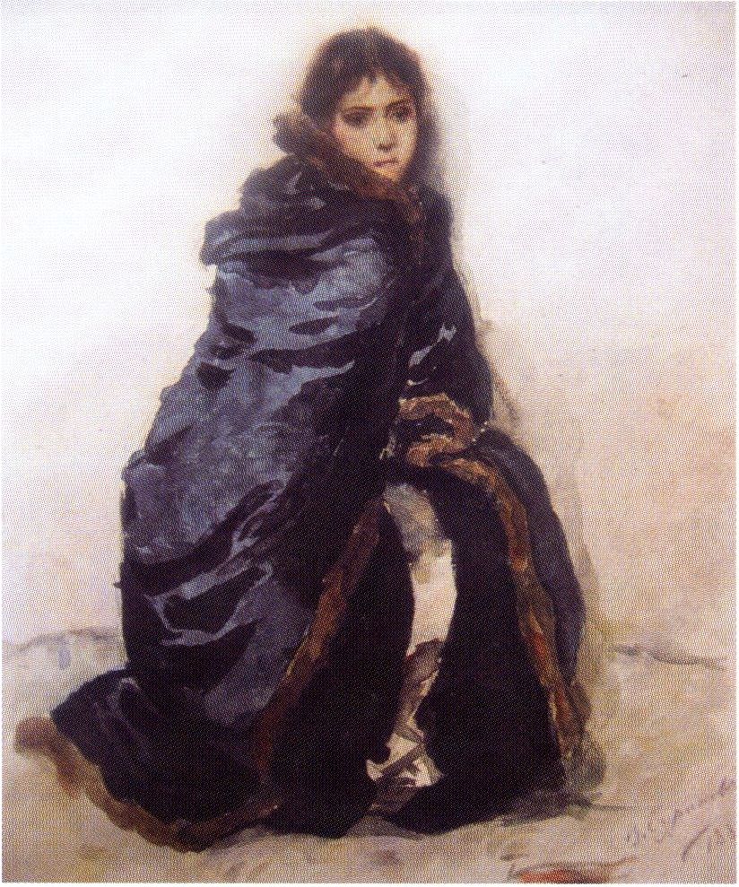 Старшая дочь Меншикова. Акварельный этюд к картине. 1882 г.