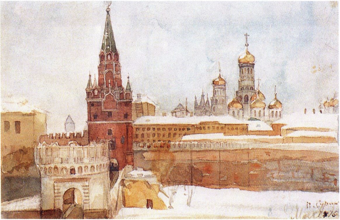 Вид на Кремль зимой. 1876 г.