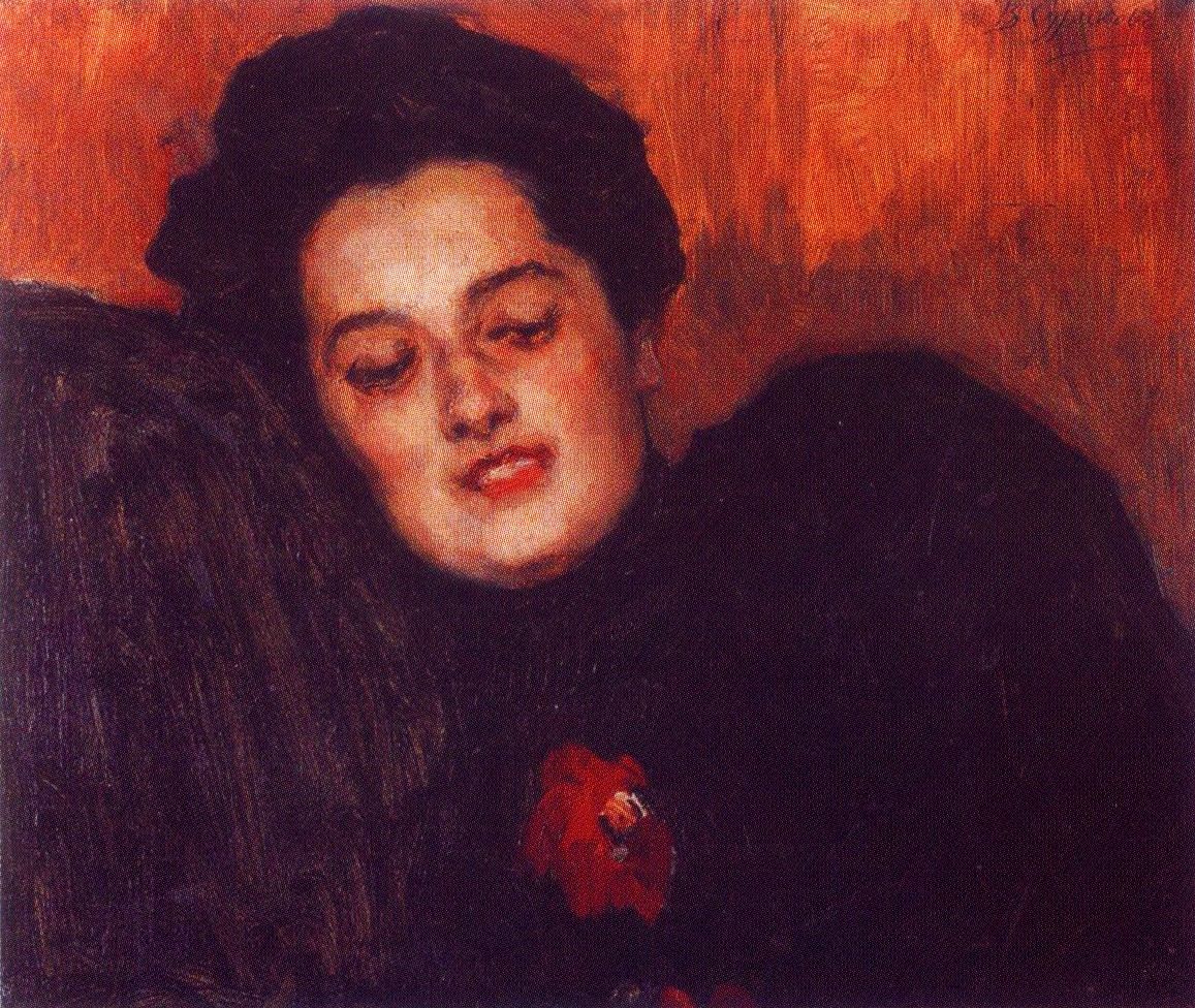 Портрет А.И. Емельяновой (возлюбленной художника). 1910-е гг.