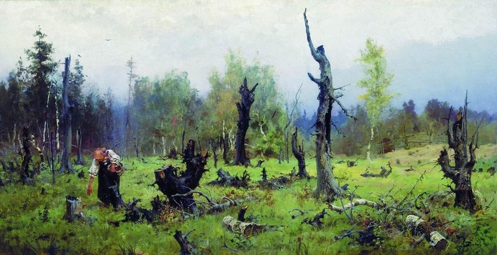 Горелый лес, 1881